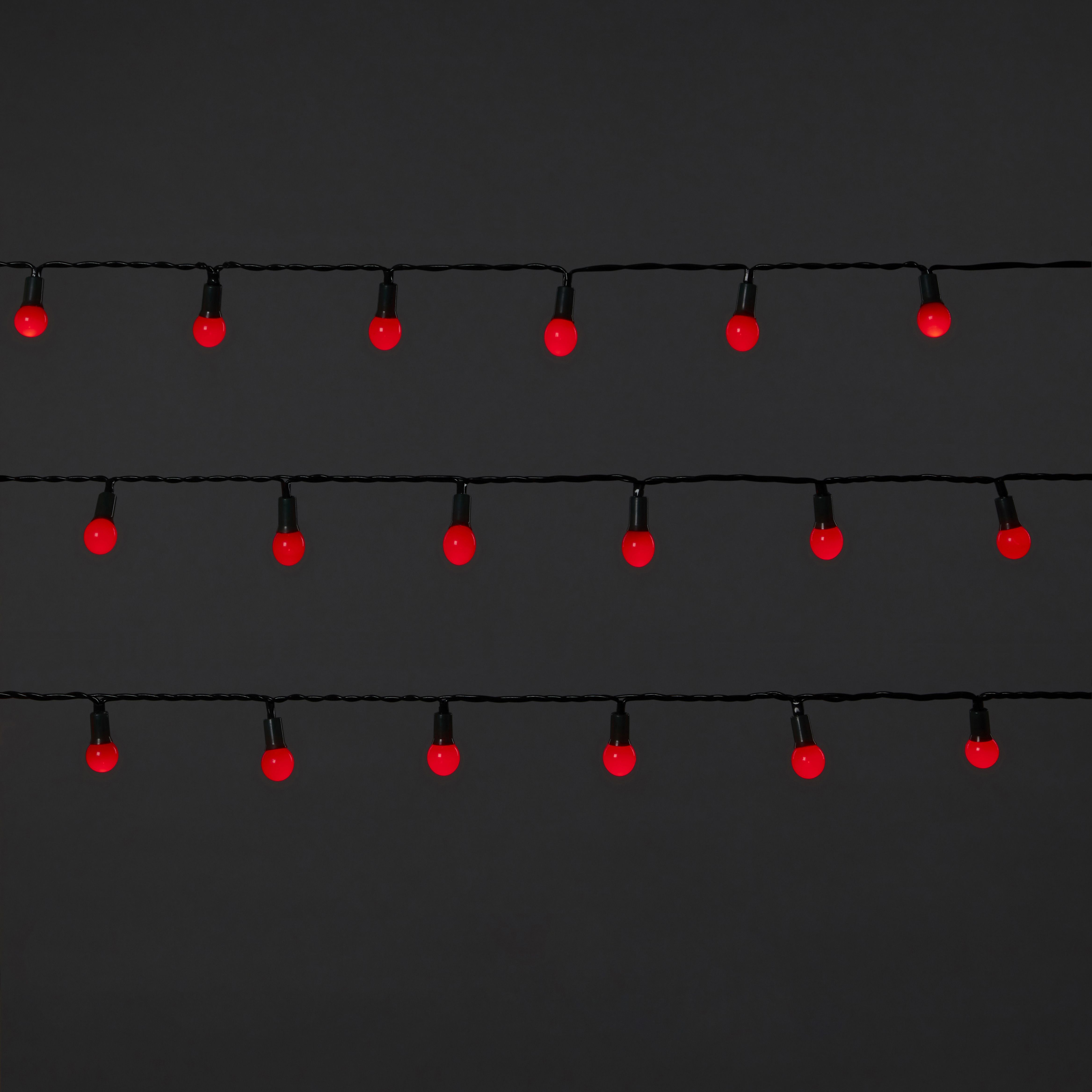 240 Red Berry LED With timer function String lights with 25.12m Green cable