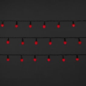 240 Red Berry LED With timer function String lights with 25.12m Green cable