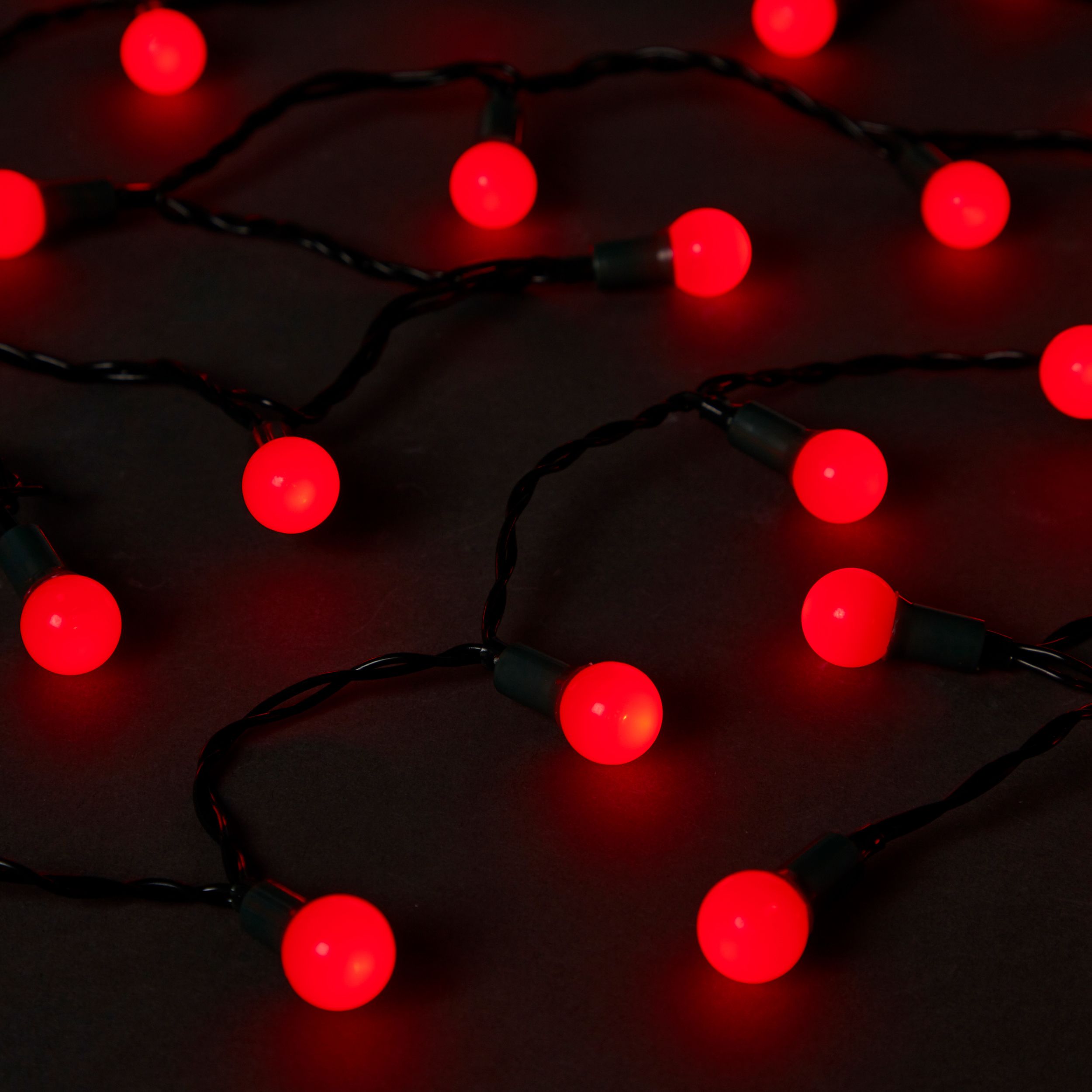 240 Red Berry LED With timer function String lights with 25.12m Green cable