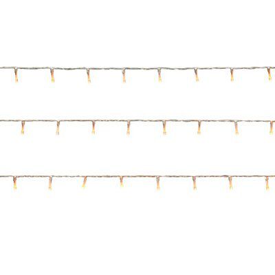 240 Warm white LED String lights Clear cable