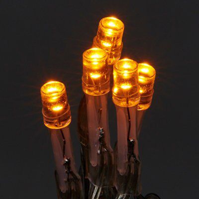 240 Warm white LED With timer String lights Clear cable - 3