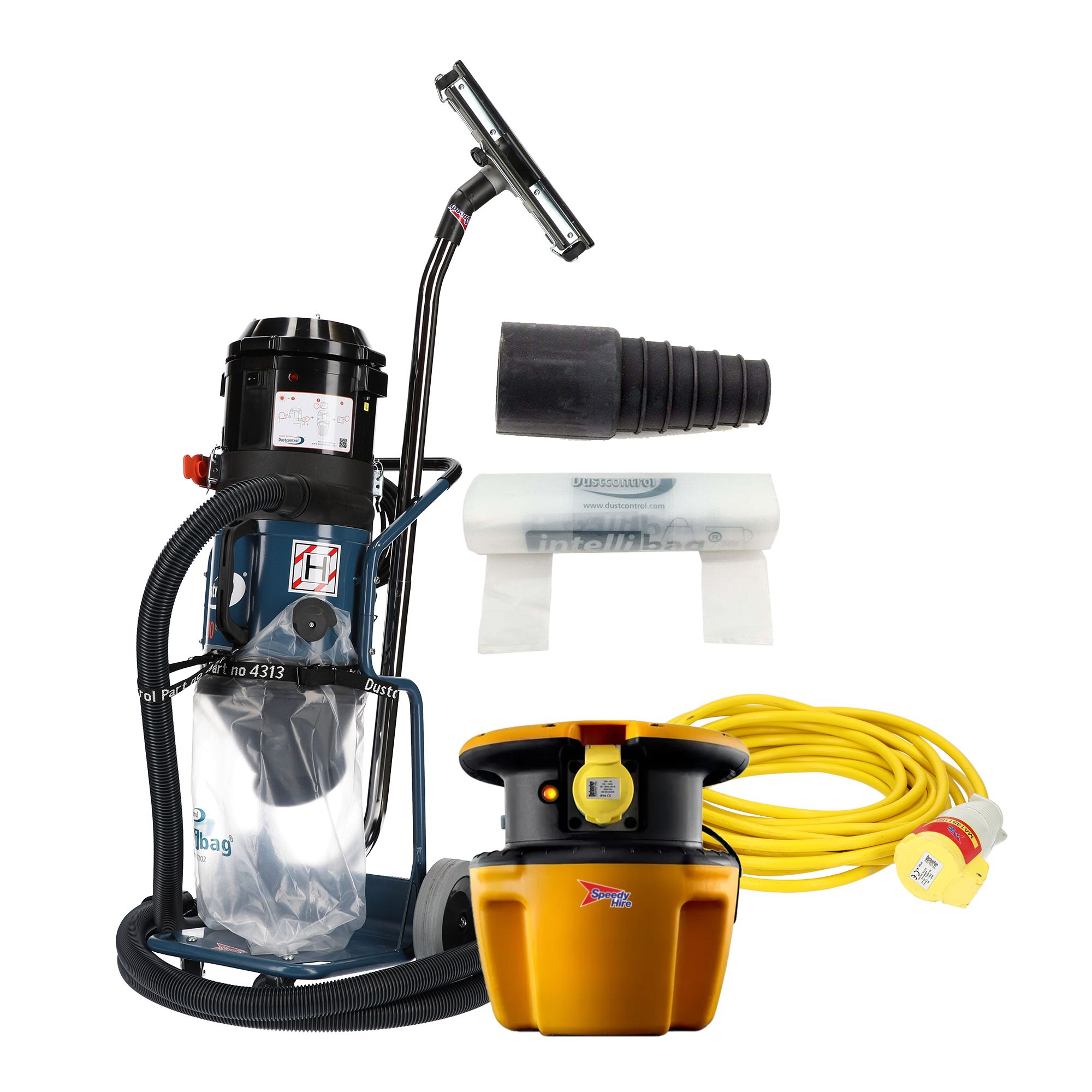 240V 20L Dust extraction unit bundle - Weekend hire