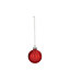 24PK BAUBLES 40MM RED