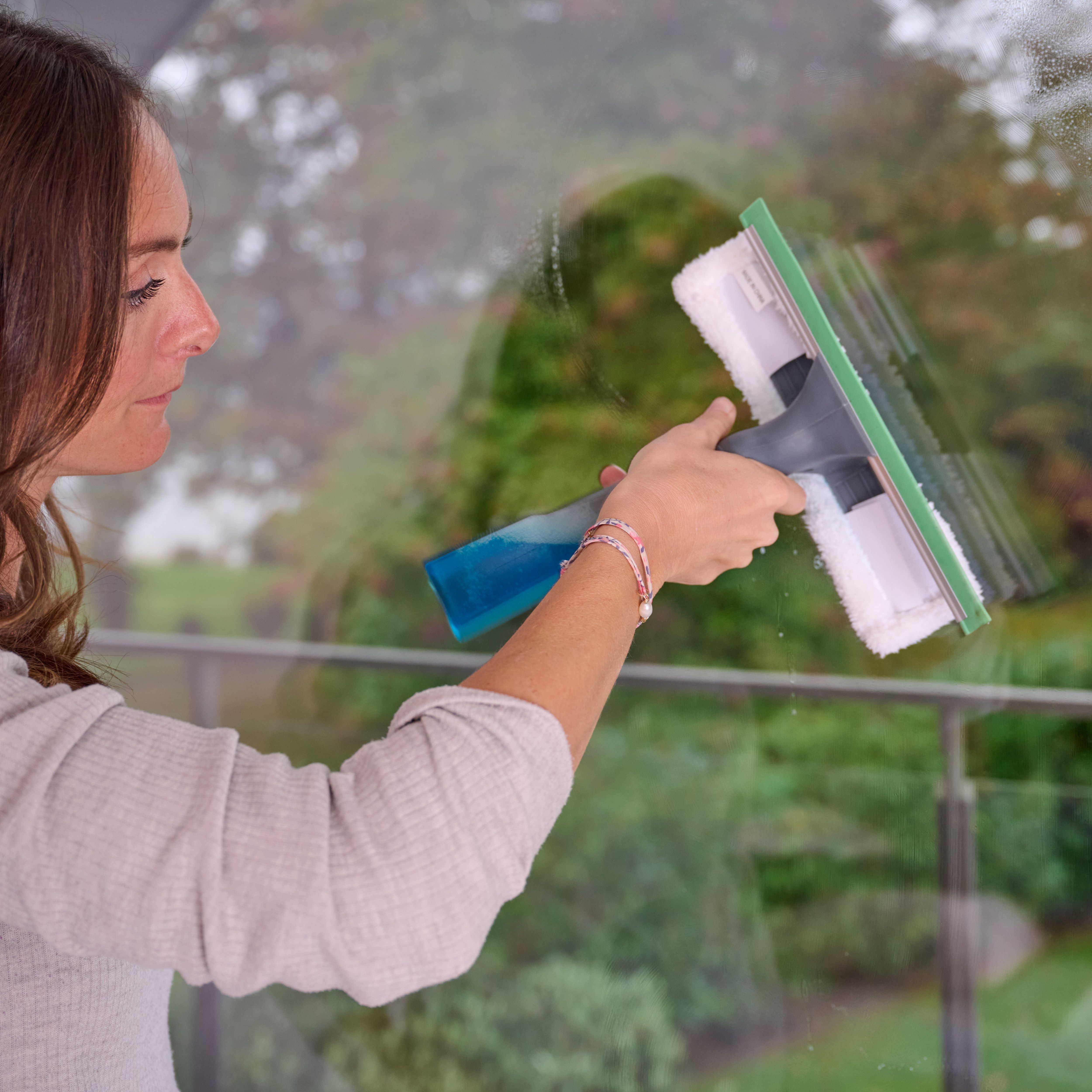 250mm Thermoplastic rubber (TPR) Shower screen & window Squeegee & scrubber