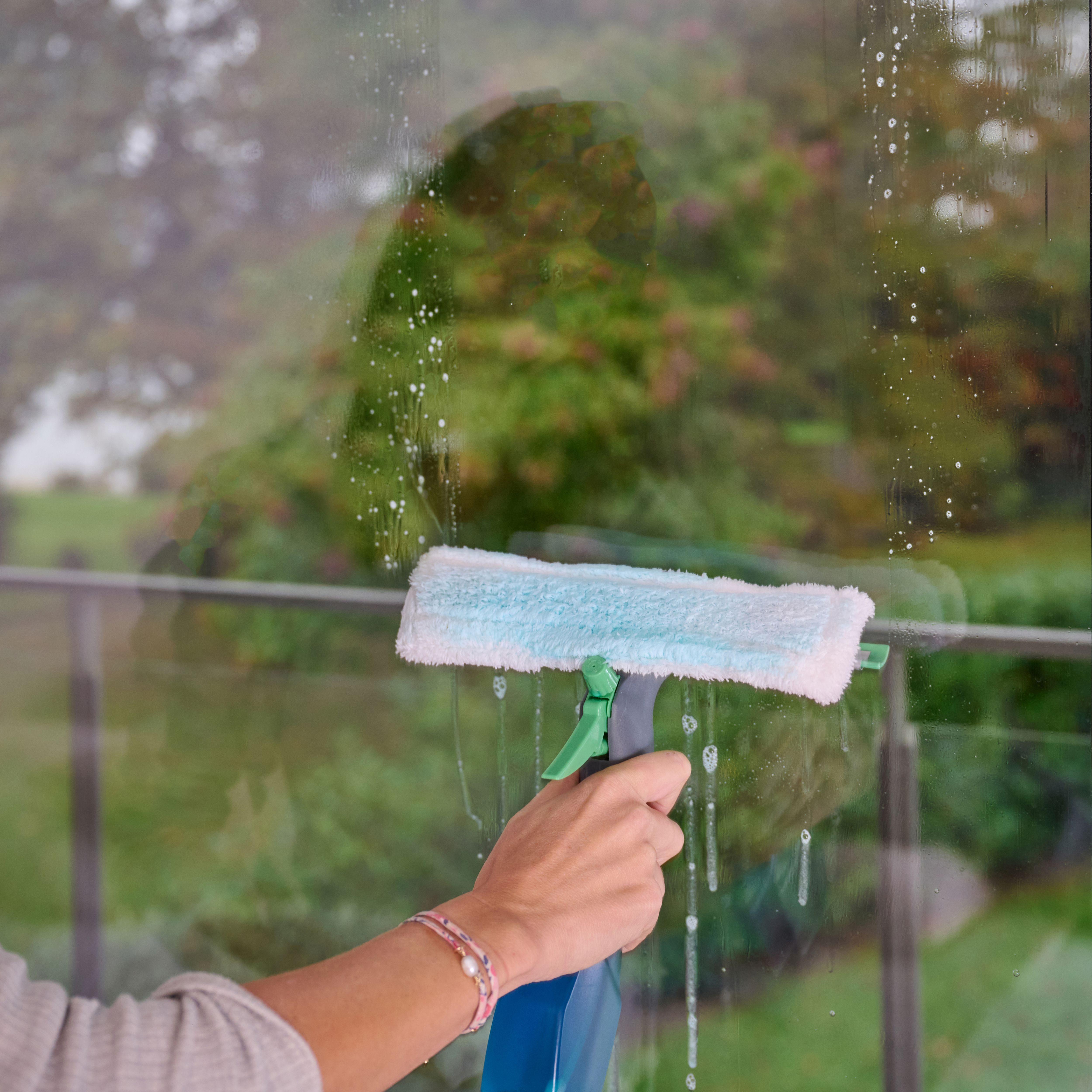250mm Thermoplastic rubber (TPR) Shower screen & window Squeegee & scrubber