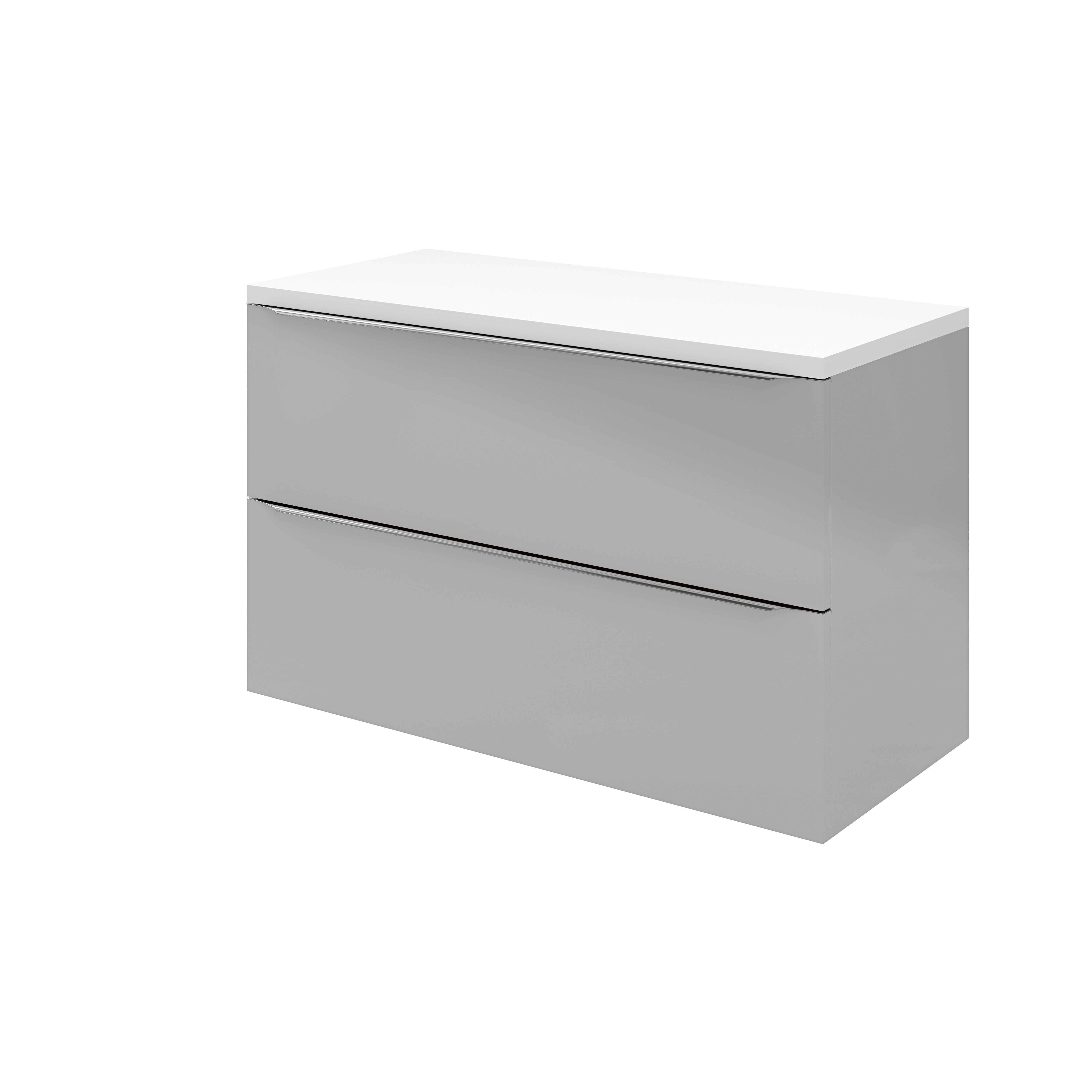 28mm GoodHome Marloes Gloss White Bathroom Basin vanity worktop (W ...