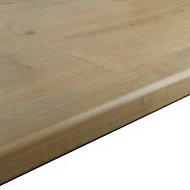 28mm Matt Brown Oak effect Laminate & particle board Post-formed Kitchen Worktop, (L)2400mm