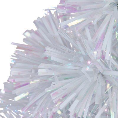 2ft Oulanka Colour changing LED White & irridescent fibre optic colour changing Christmas tree Pre-lit Artificial Christmas tree