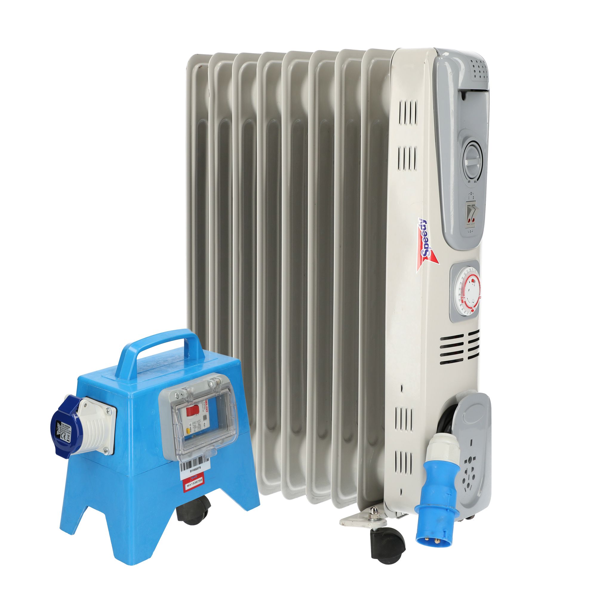 2kW 220-240V Radiator bundle - Weekend hire