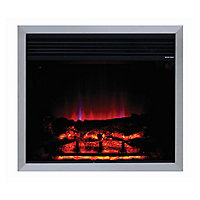 2kW Black Chrome effect Electric Fire
