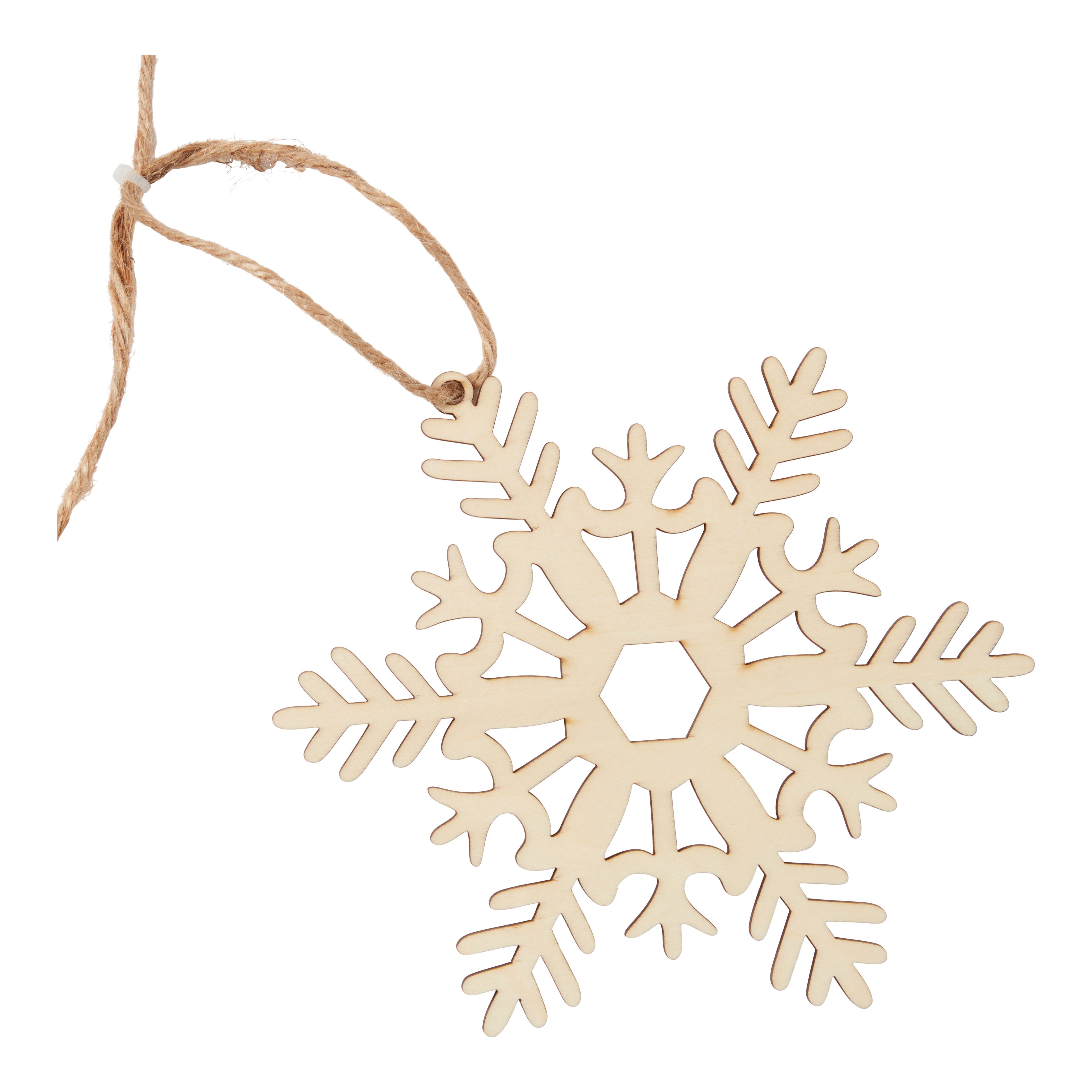 2m Snowflake Natural Non-illuminated Christmas garland