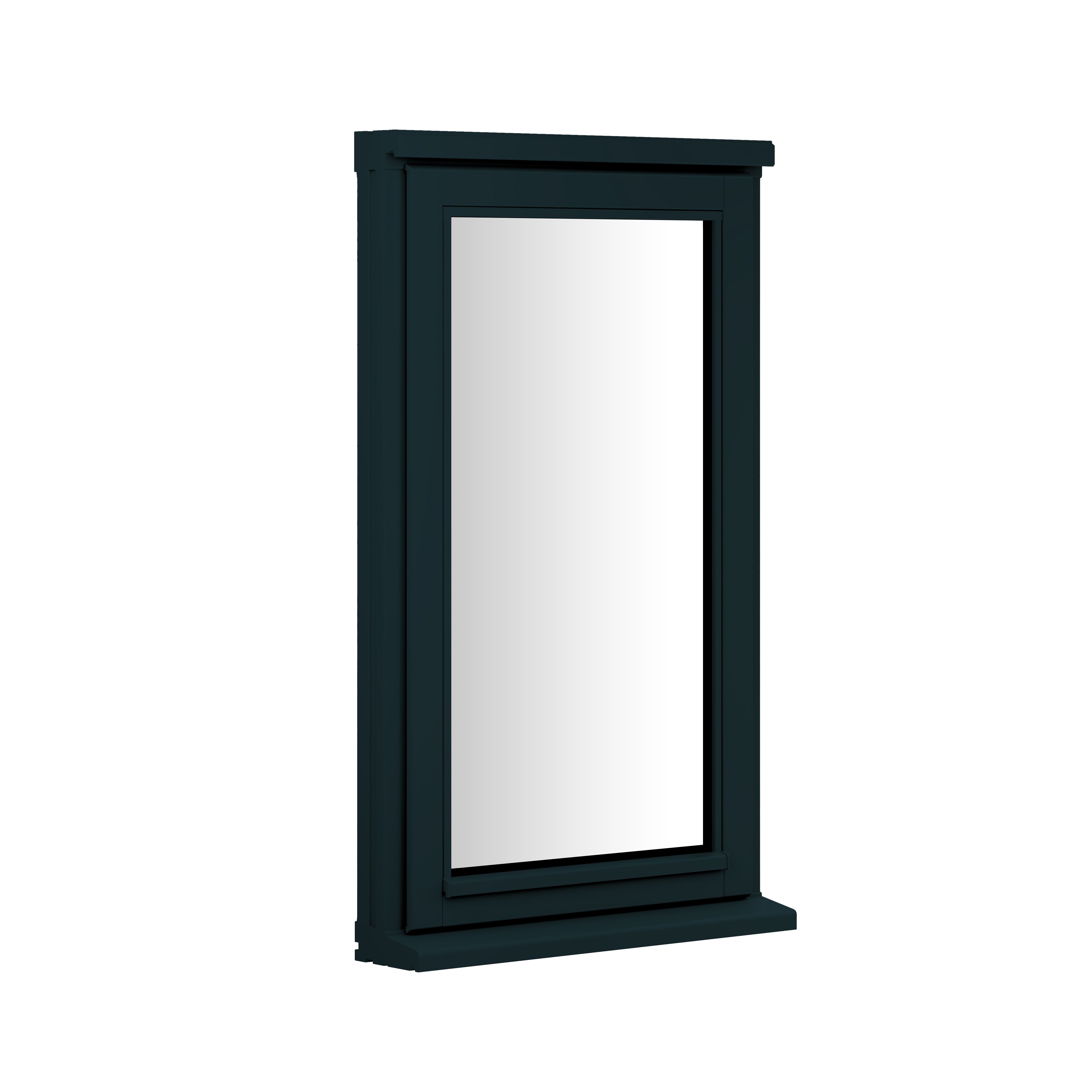 2P Clear Glazed Anthracite grey Timber Top hung Window, (H)1045mm (W)910mm