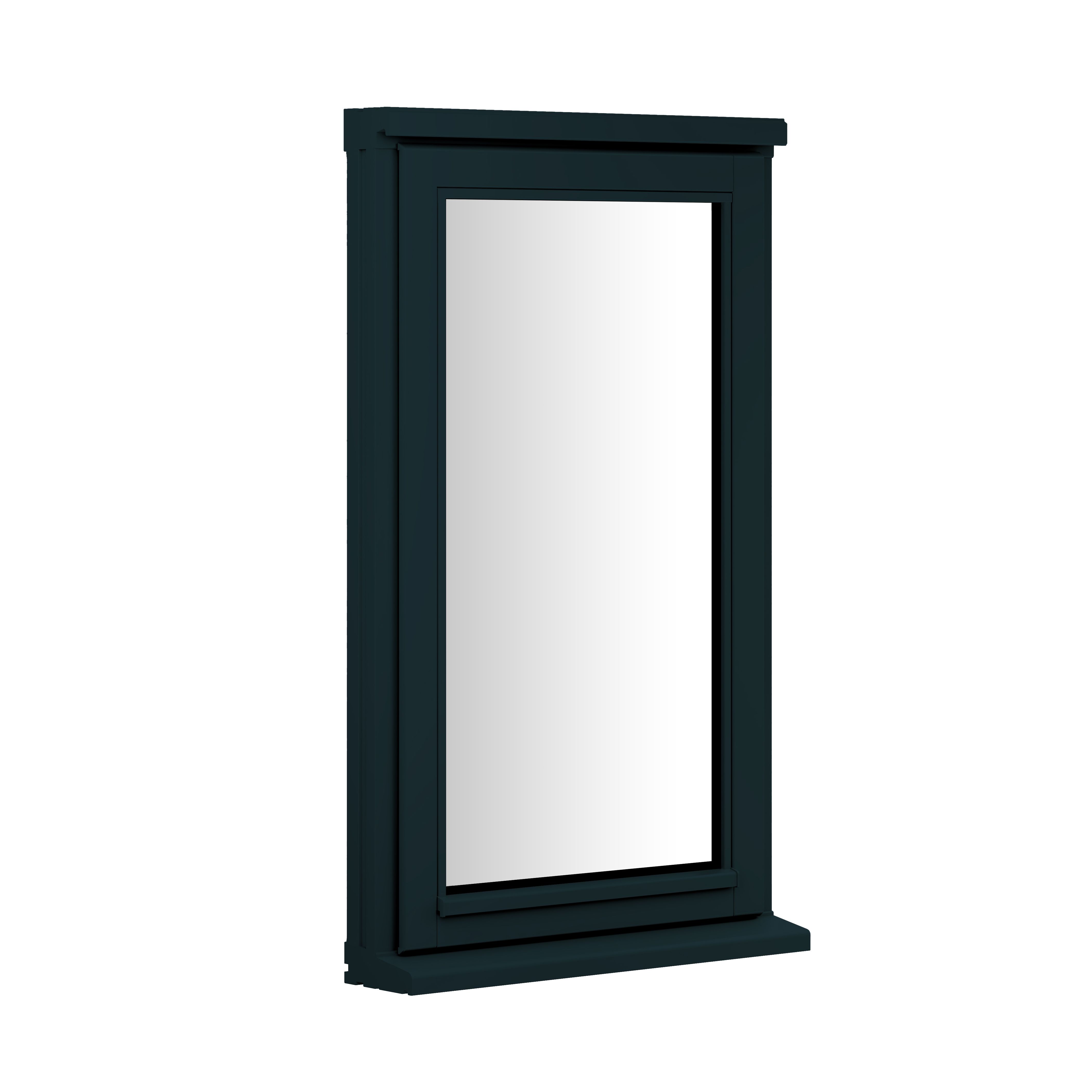 2P Clear Glazed Anthracite grey Timber Top hung Window, (H)745mm (W)625mm