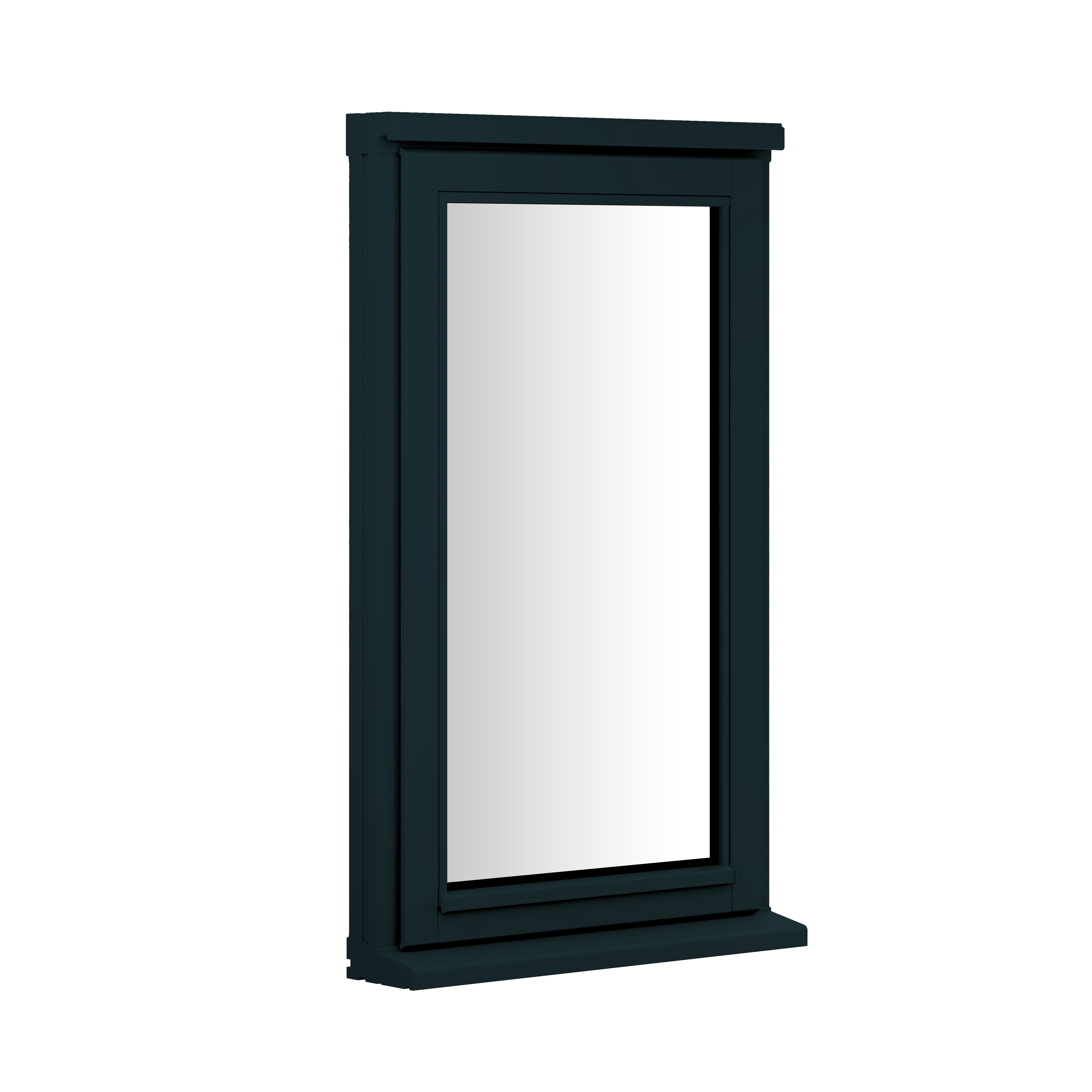 2P Clear Glazed Anthracite grey Timber Top hung Window, (H)895mm (W)625mm