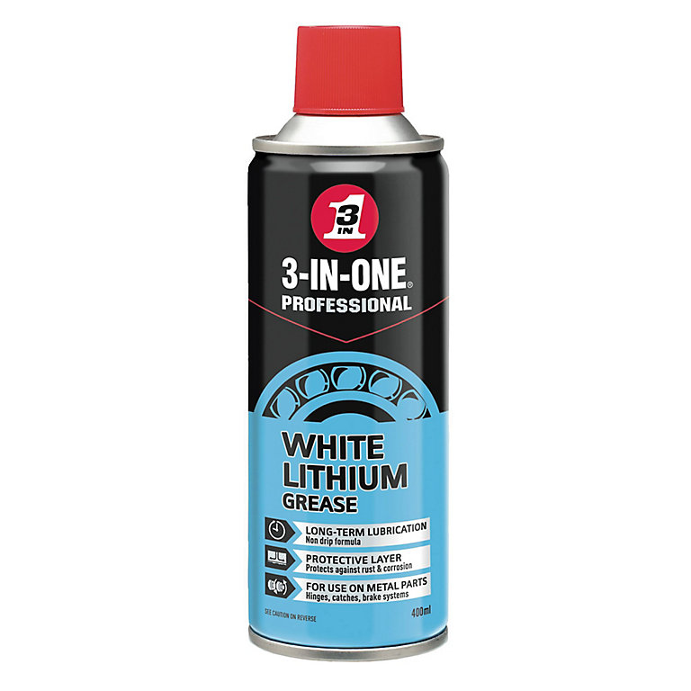 3 In 1 44016 Grease 400ml Diy At B Q, White Lithium Grease Sliding Door