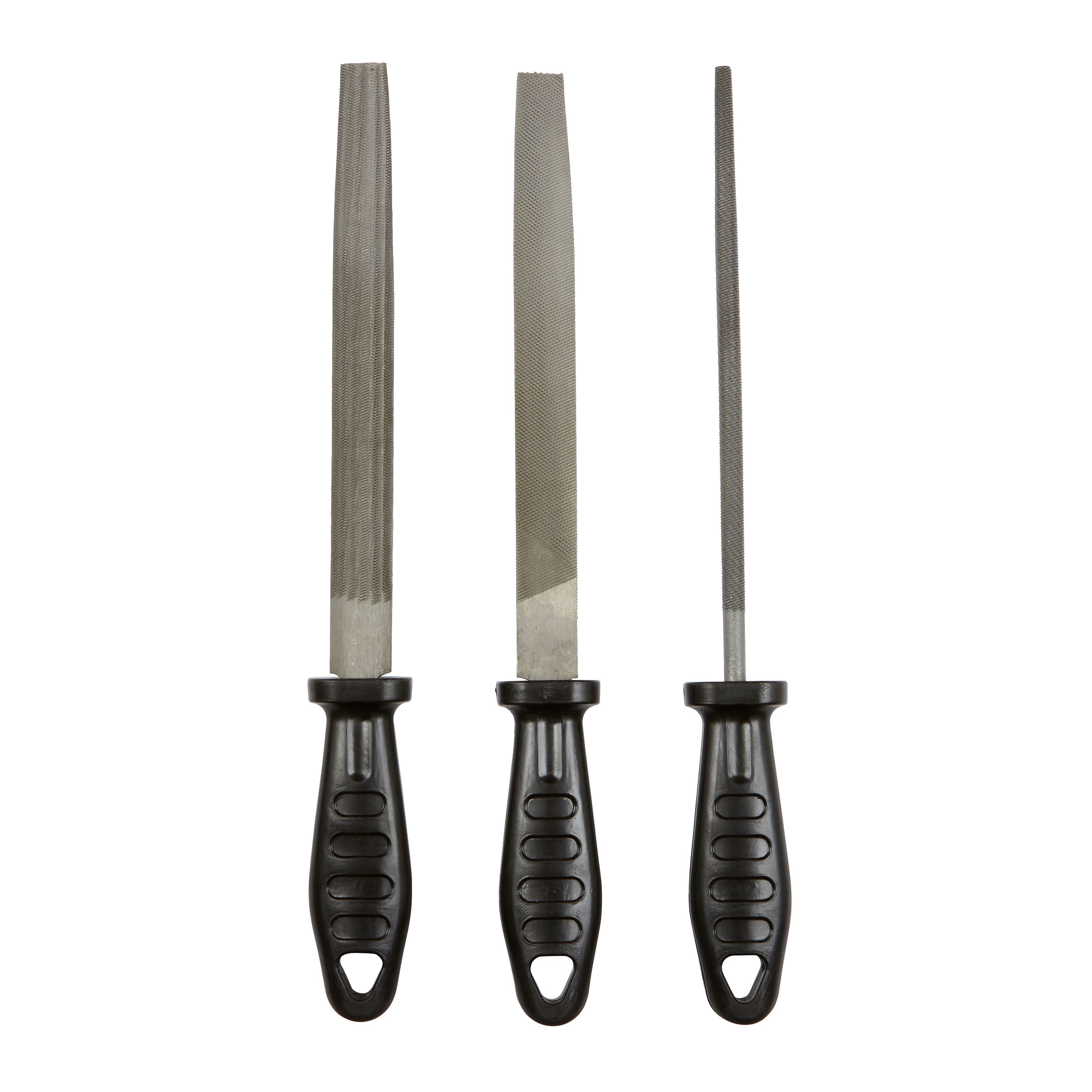 3 piece T8 steel File set (L)200mm