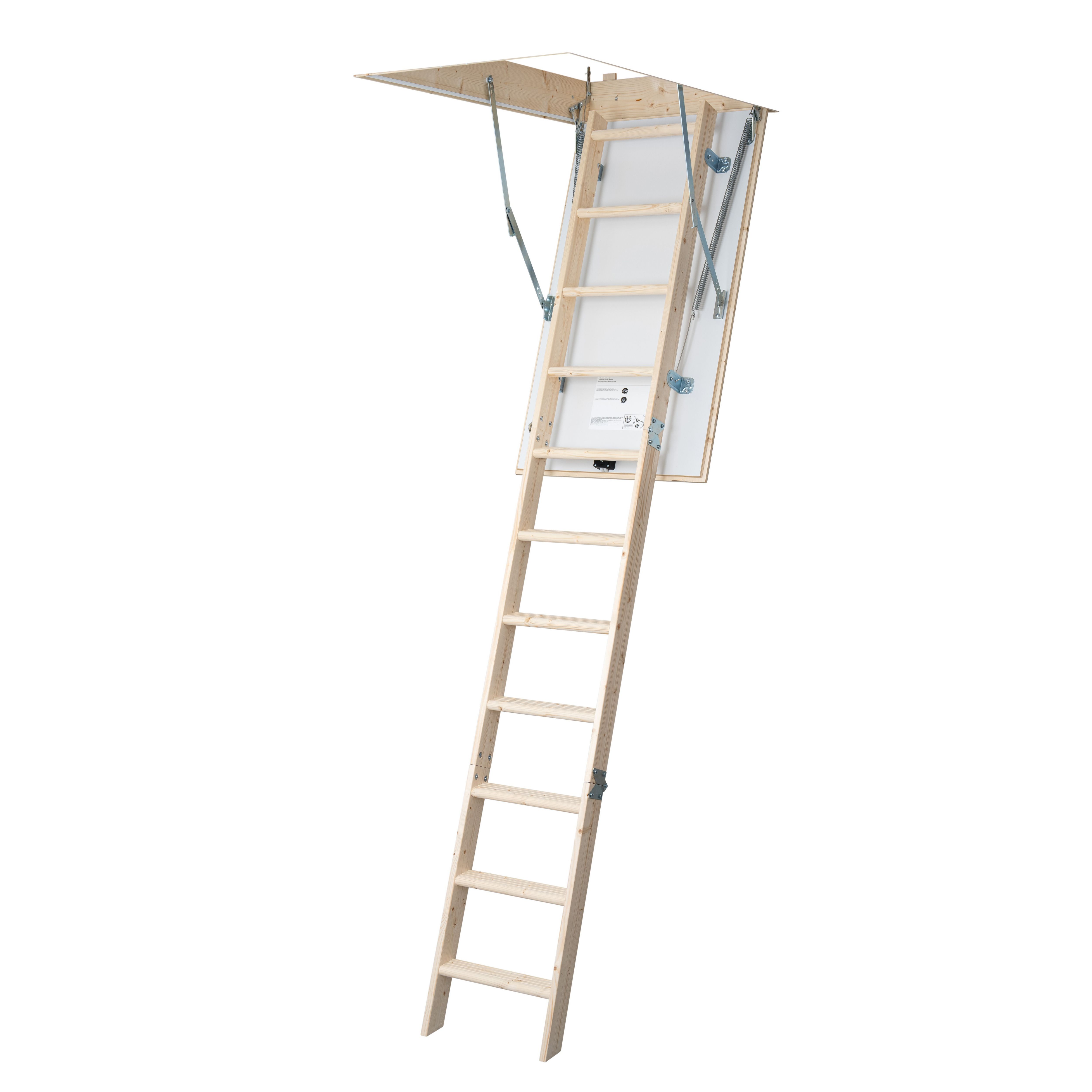 3 section 12 tread 26mm insulated hatch Folding Loft ladder kit
