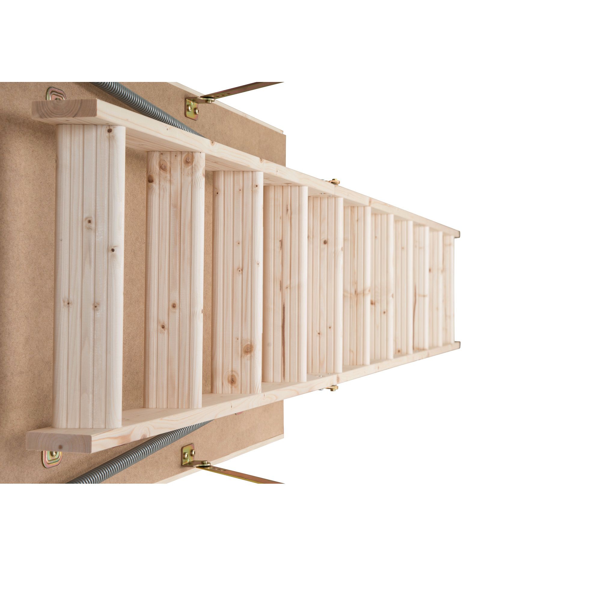 3 section 12 tread 26mm insulated hatch Folding Loft ladder kit - 3