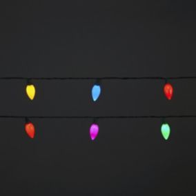 30 Multicolour LED With timer function String lights with 18m Green cable