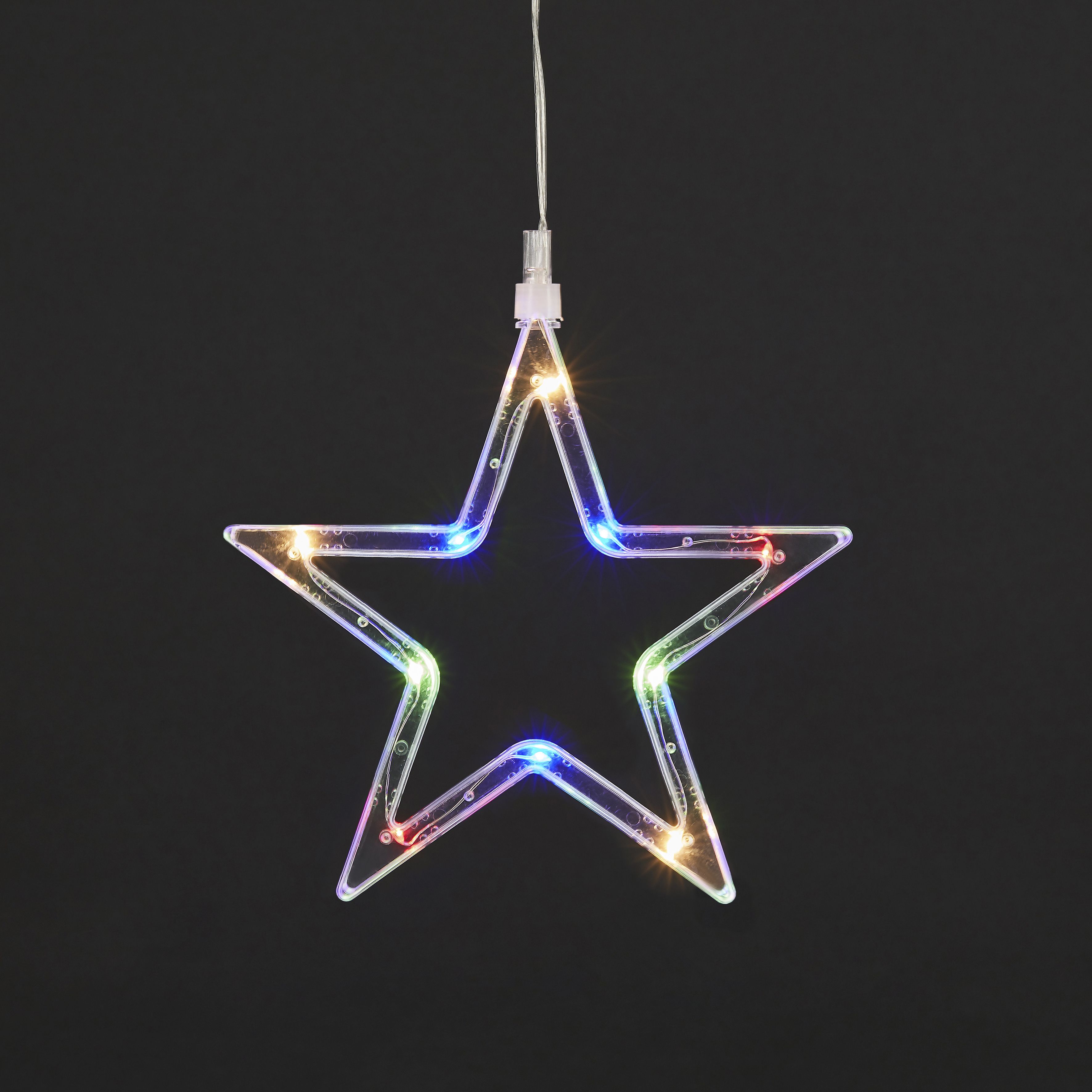 30 Multicolour Star LED With timer function Window light with 1.7m ...