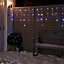 300 Cold white/blue Icicle LED String lights Clear cable
