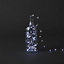 300 Ice white Copper wire LED Cluster string light Silver cable