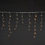 300 Warm white Icicle LED String lights Clear cable