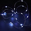 300 White Wire LED String lights Silver cable