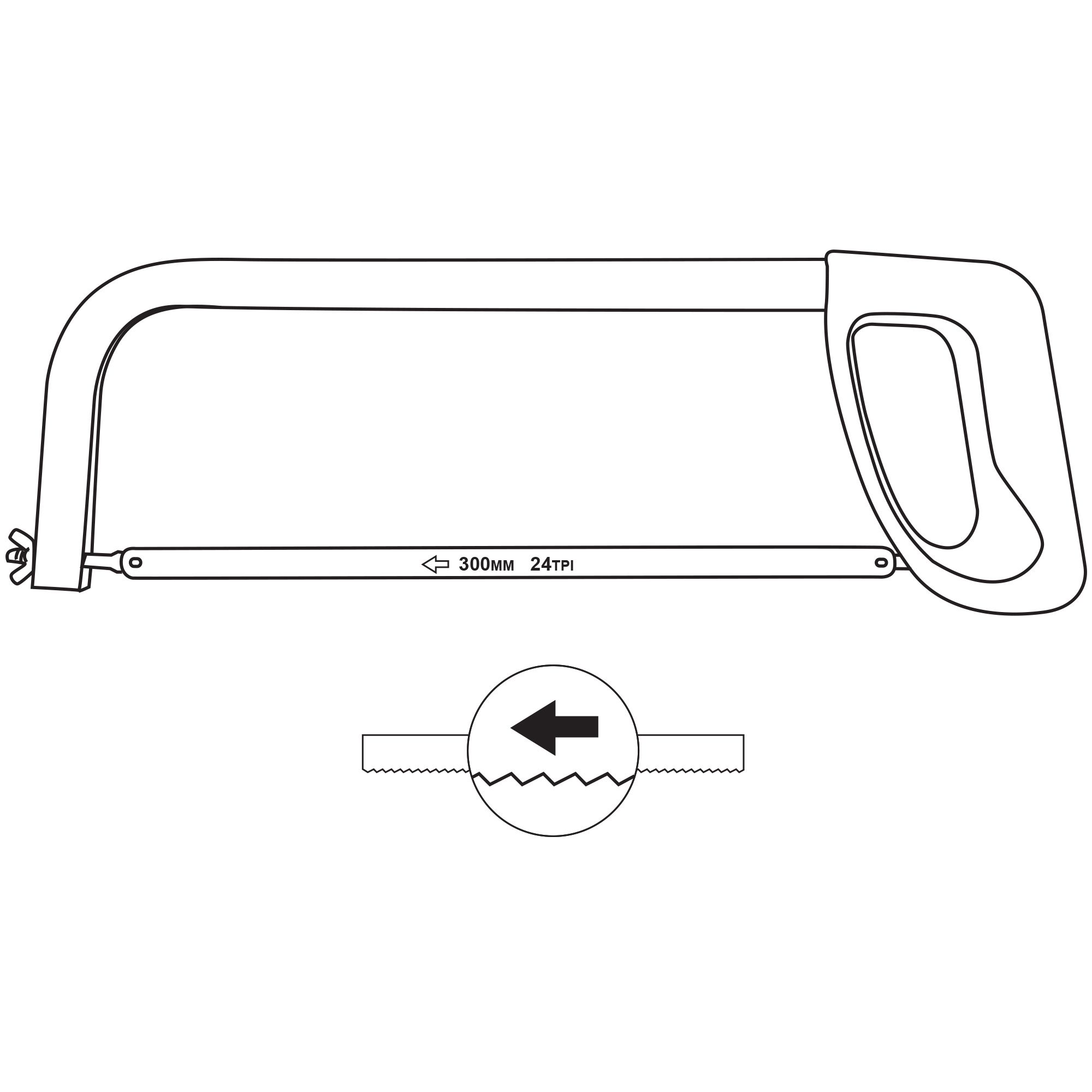 300mm Carbon steel Hacksaw