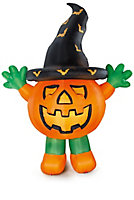3020mm Pumpkin with hat Inflatable with White LED