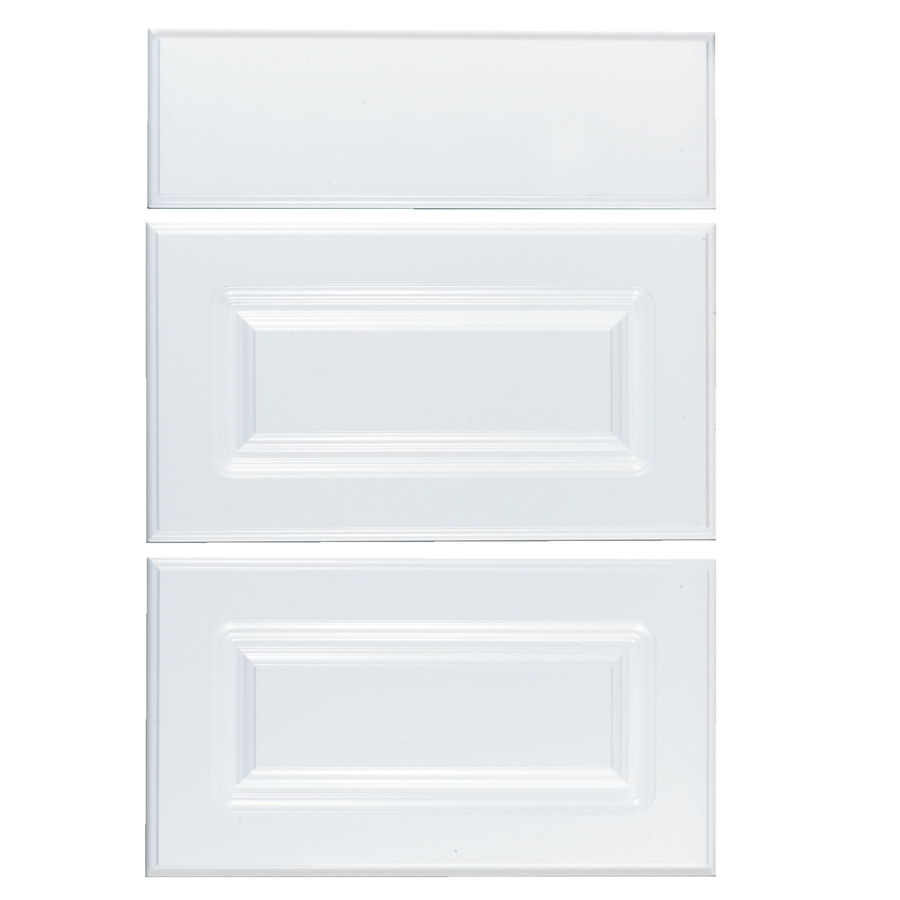 It Kitchens Chilton Gloss White Style Drawer Front (W)500mm, Set Of 3