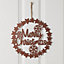 30cm Metal Merry Christmas Wreath