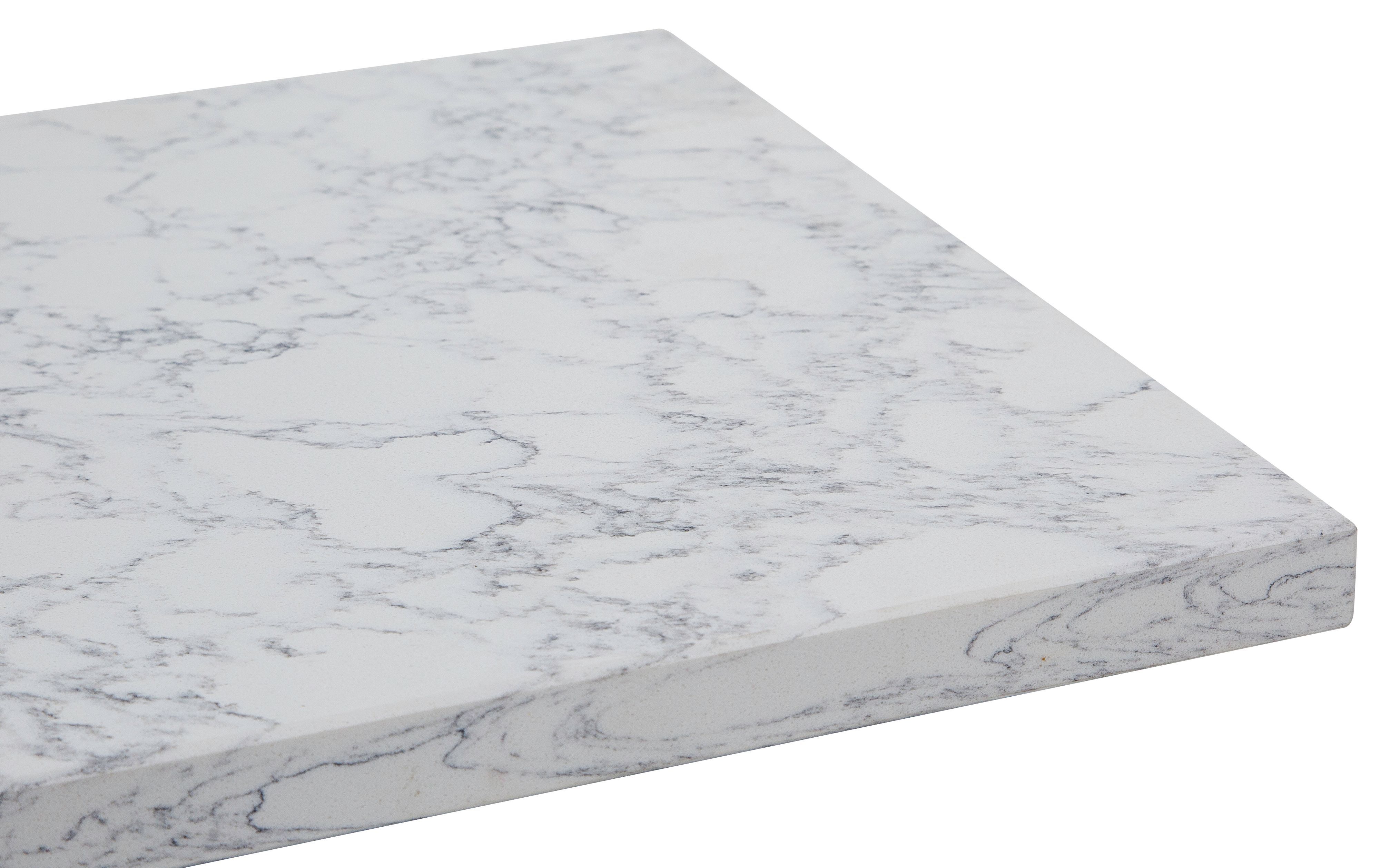b and q worktops white