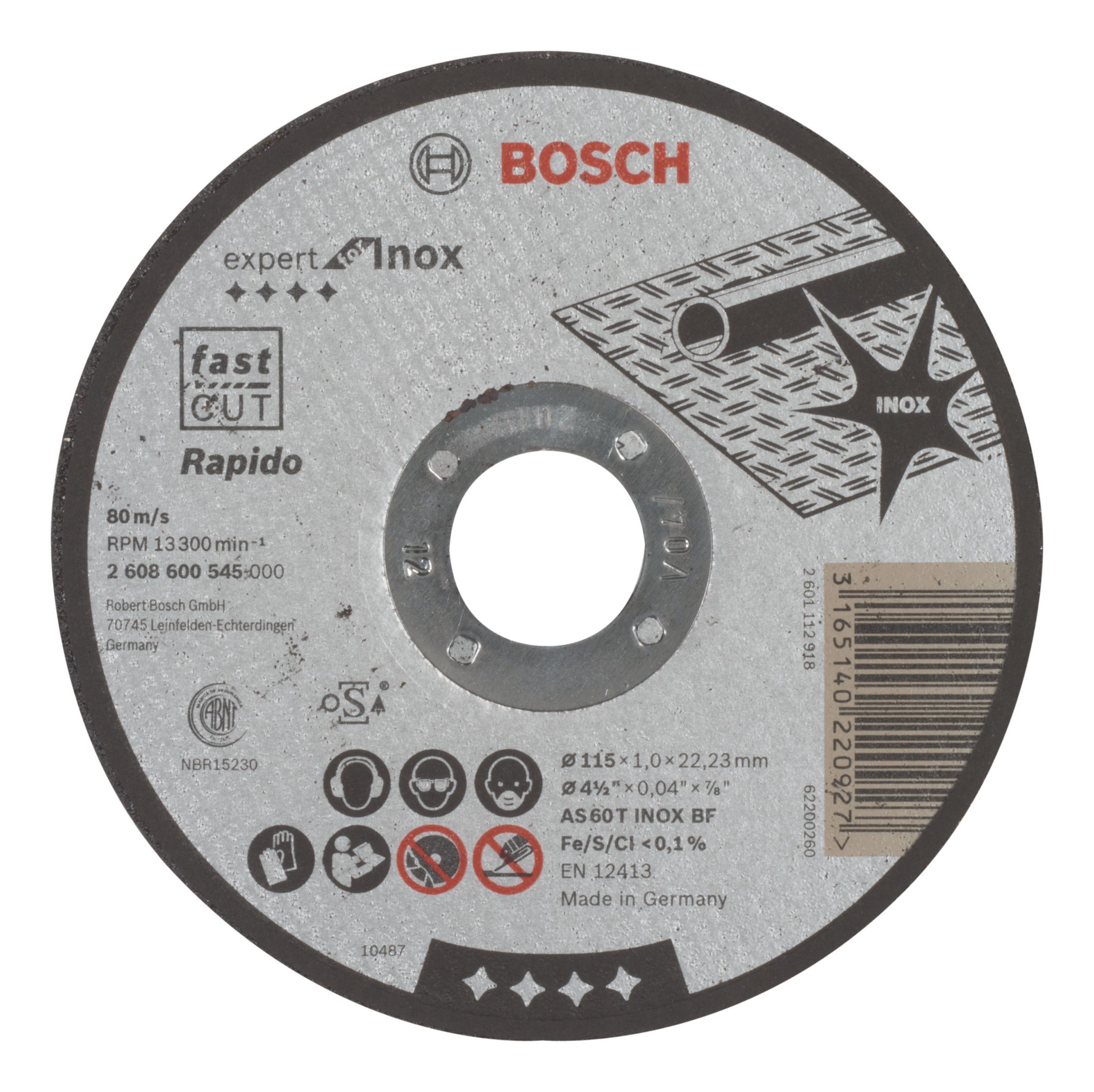 Bosch Cutting Cutting disc (Dia)115mm