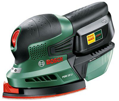 Bosch 18V 2Ah Li-Ion Cordless Detail Sander Psm 18 Li