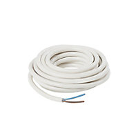 3182Y White 2-core Multi-core cable 1.5mm² x 5m