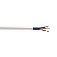 3183Y White 3-core Cable 2.5mm² x 5m