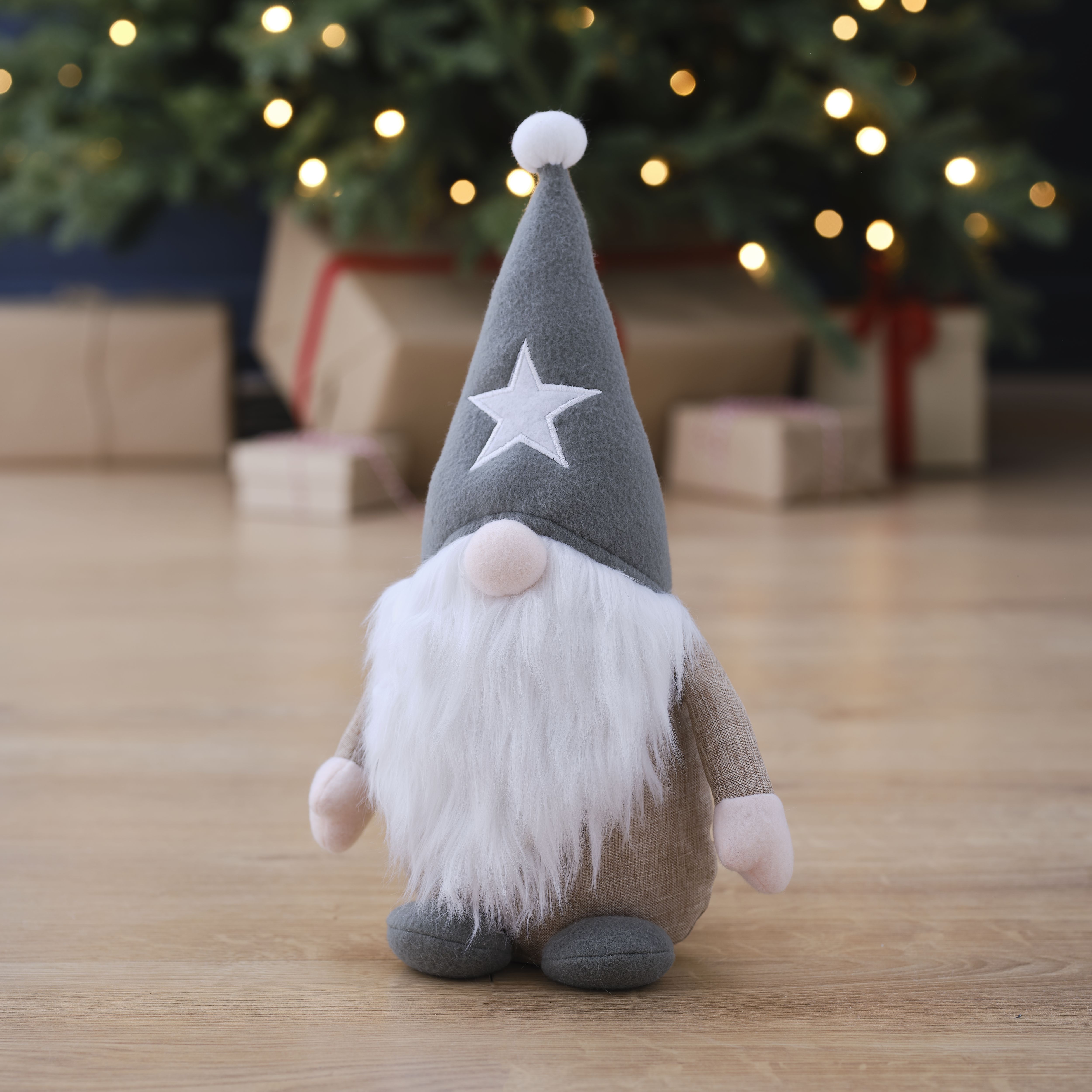 330mm Grey Indoor Standing Gonk Christmas decoration