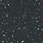 34mm Black star Black & light grey Stone effect Earthstone Round edge Kitchen Breakfront Worktop, (L)3000mm