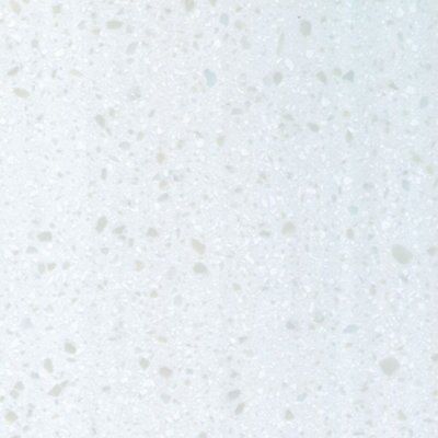 34mm Gemini Ice blue & white Stone effect Earthstone Bevel edge Kitchen Worktop, (L)3000mm