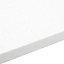 34mm Nordic Grey & white Stone effect Earthstone Round edge Kitchen Curved corner Worktop, (L)950mm