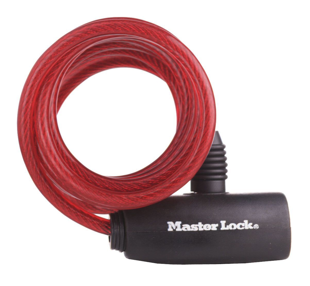Master Lock Red Braided Steel Keyed Multipurpose Cable (W)8mm (L)1.8M