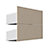 Form Darwin Modular Gloss cream External Drawer (H)237mm (W)500mm (D)566mm, Pack of 2