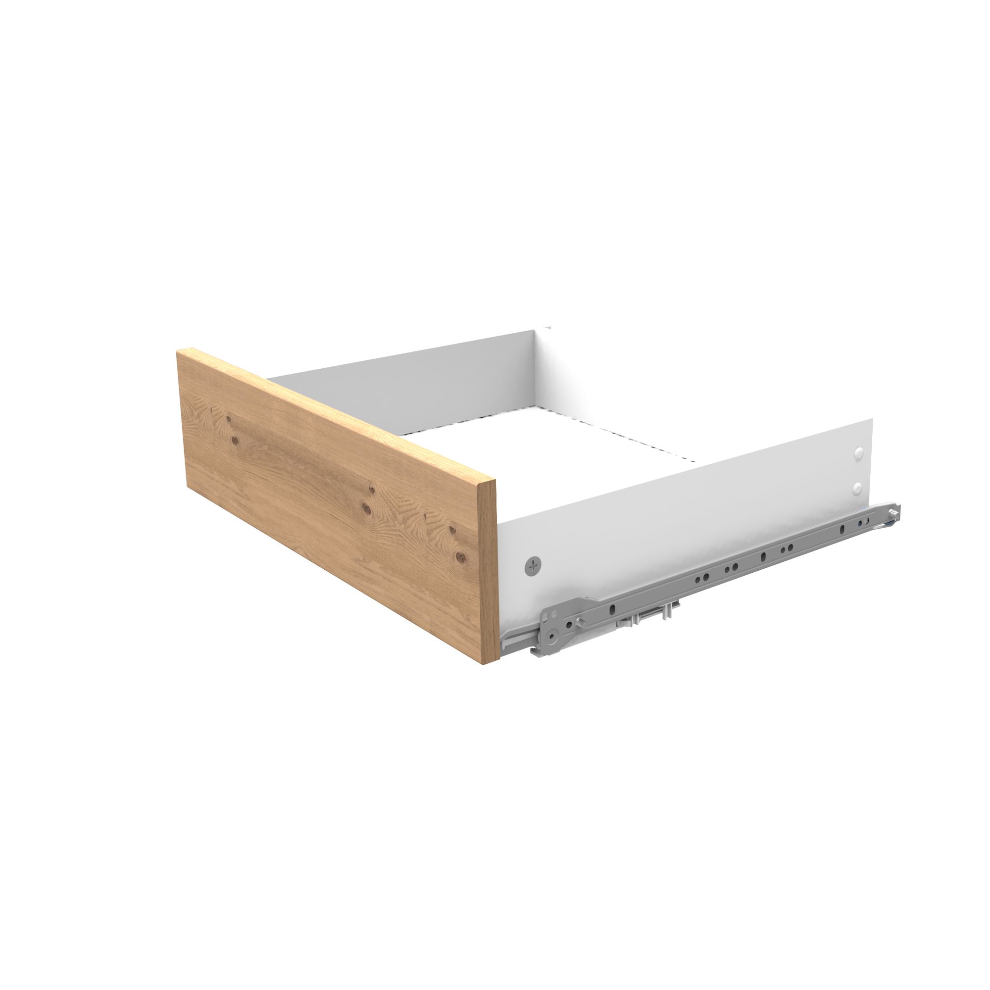 Form Perkin Oak effect Drawer (H)133mm (W)367mm (D)416mm, Pack of 2