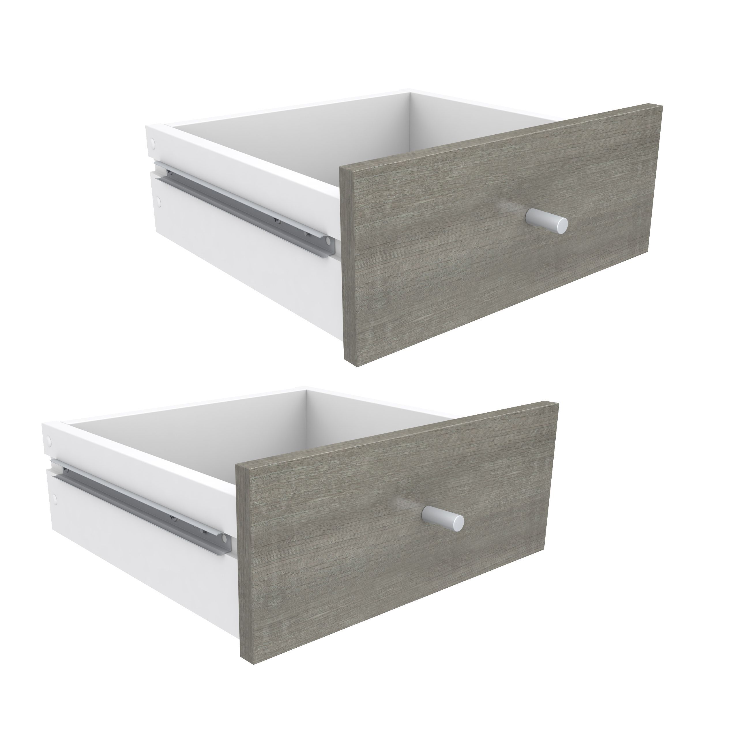 Form Konnect Grey oak effect Drawer (H)322mm (W)322mm (D)31mm, Pack of 2