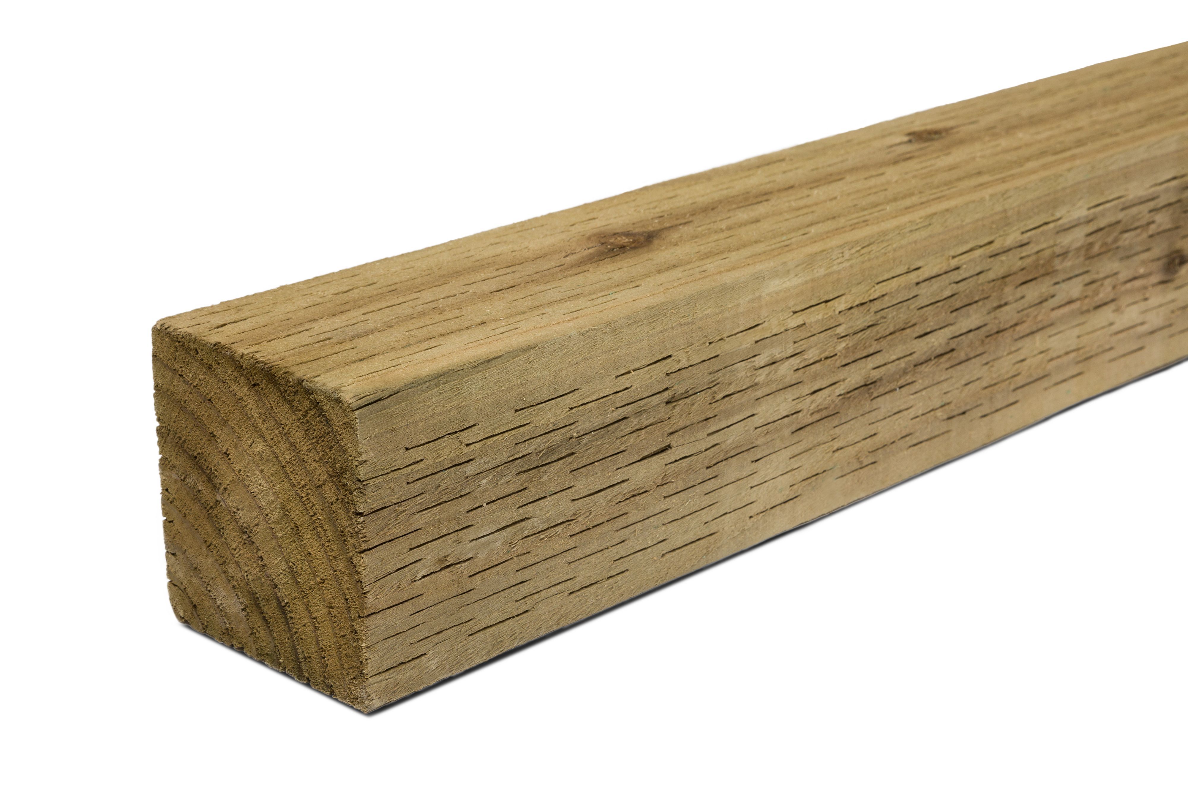 Blooma Green Softwood Fence Post (H)2.4M (W)75 mm