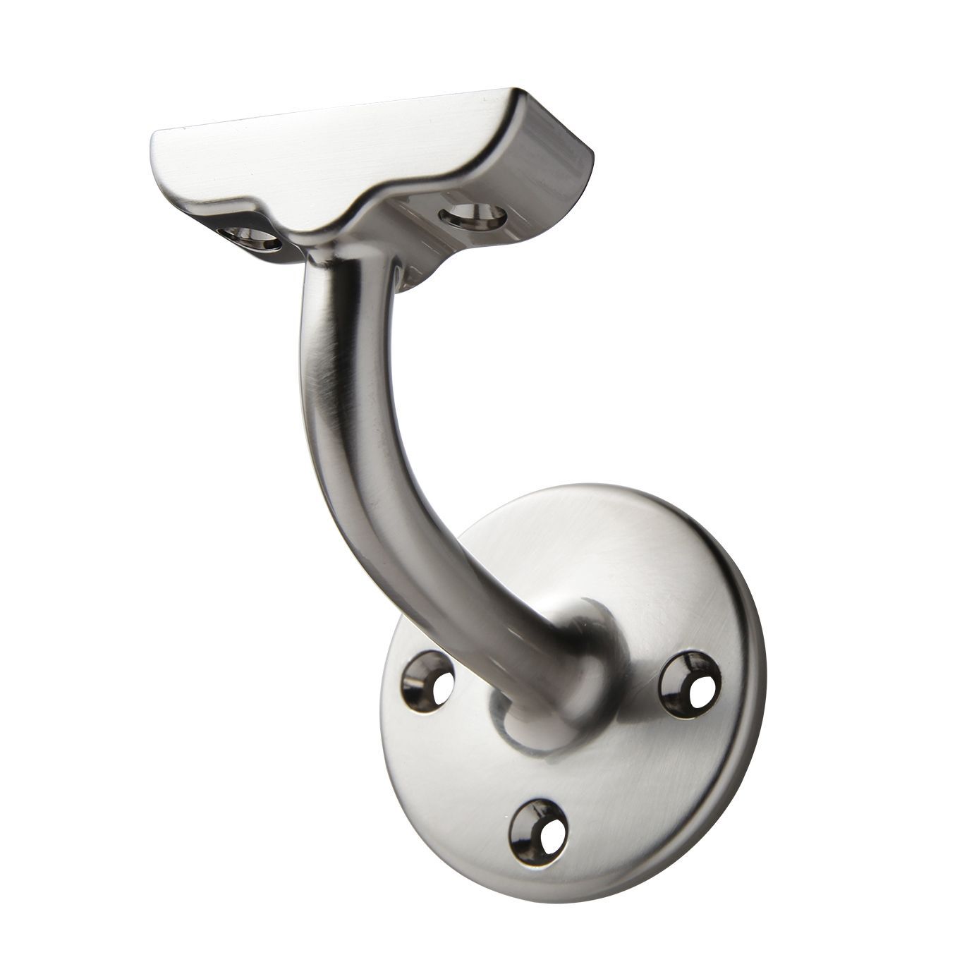 Axxys® Nickel effect Handrail bracket (L)70mm (H)67mm (W)50mm