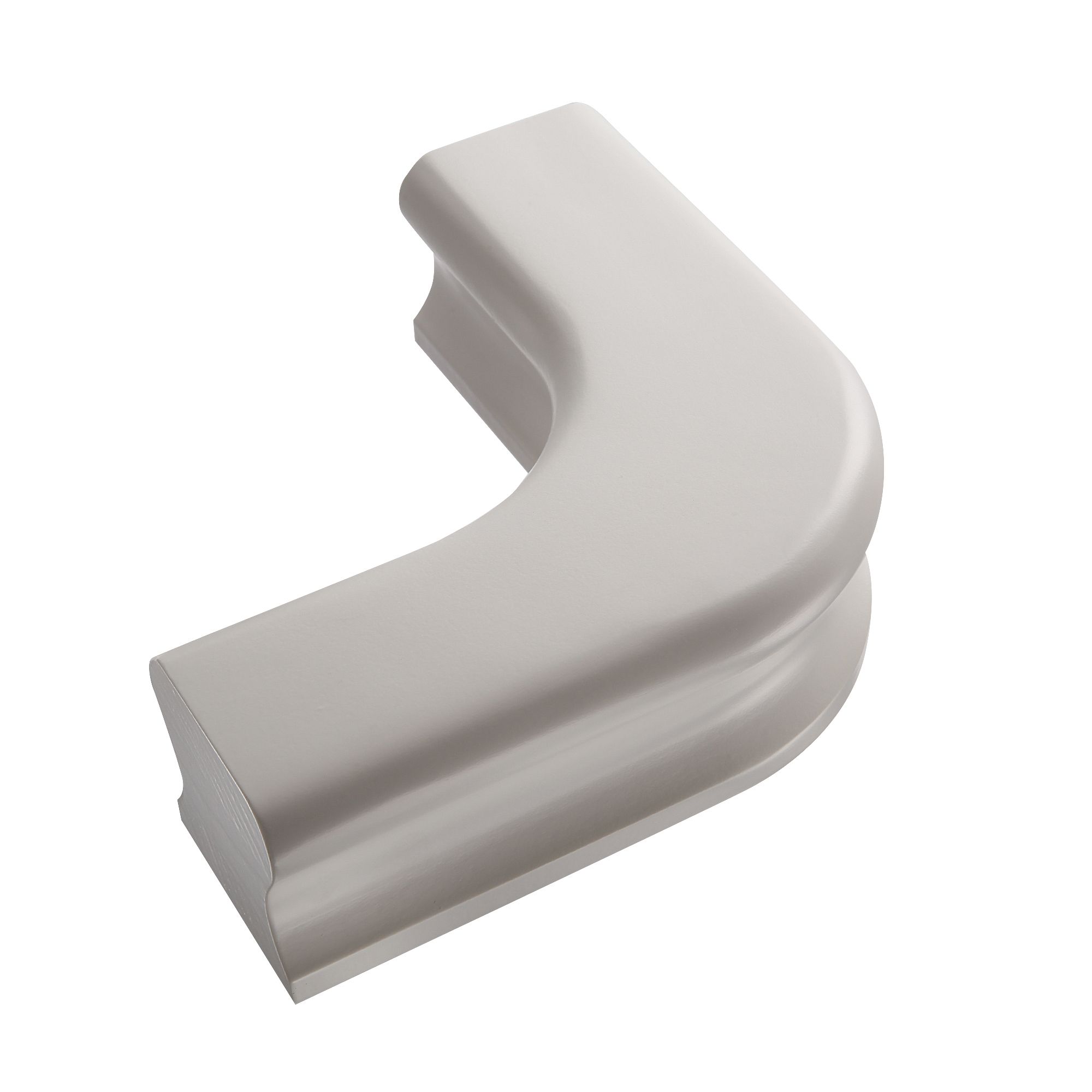 Cheshire Mouldings Primed White 90° Level Handrail Turn, (L)173mm (H)56mm (W)173mm
