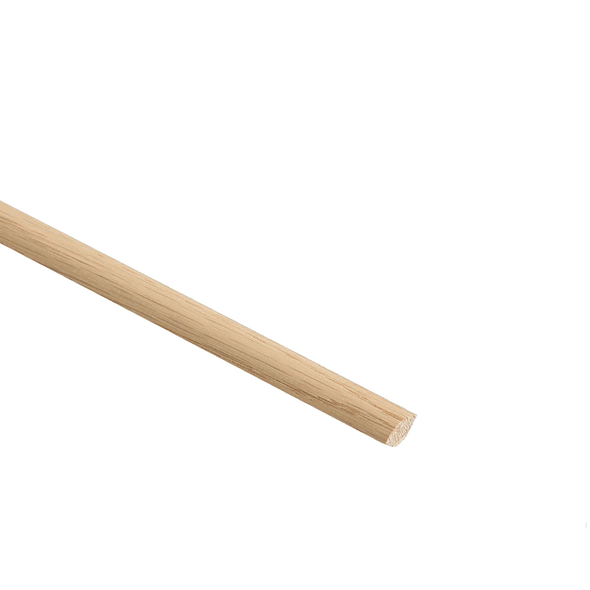 Cheshire Mouldings Primed White Oak Moulding (L)2.4M (W)18mm (T)18mm