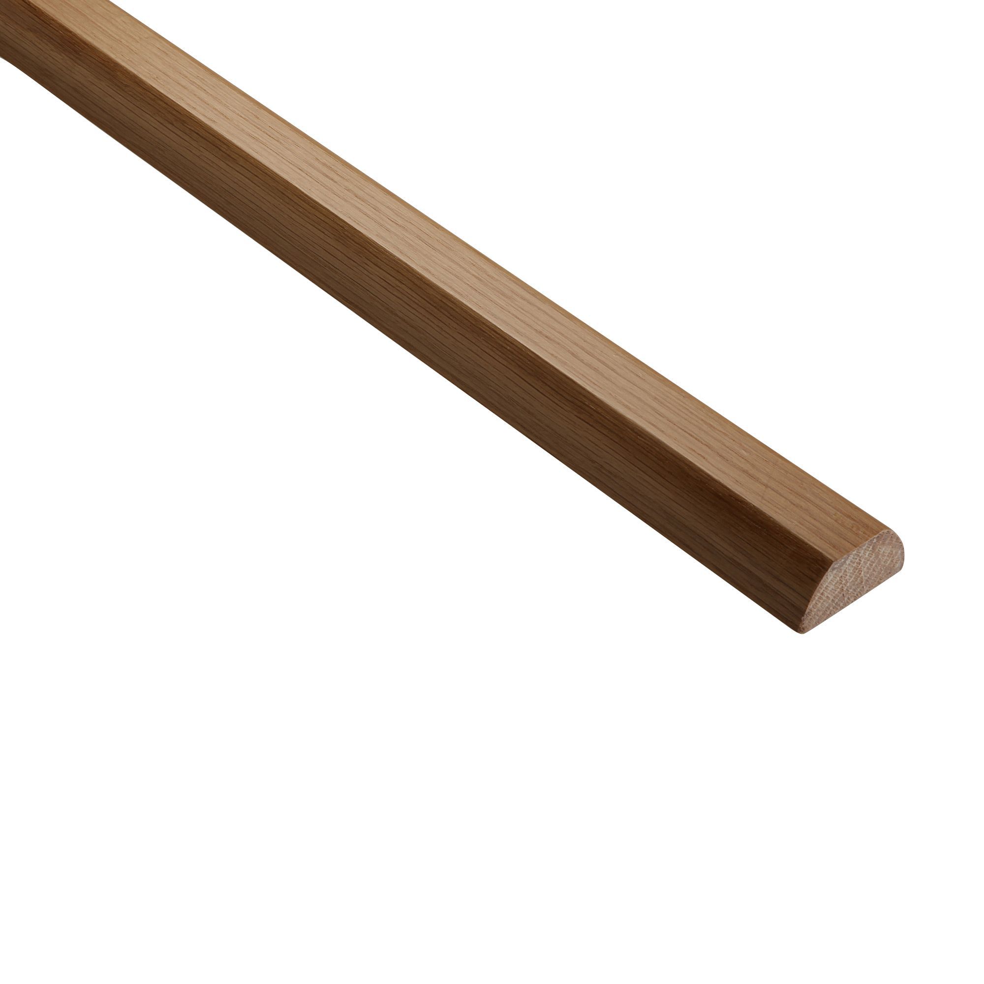 Cheshire Mouldings Axxys® Contemporary Pre-Finished Oak Chamfer Baserail, (L)2.4M (W)54mm